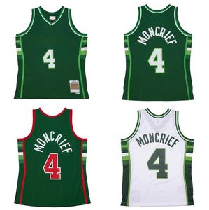 Maillot de basket-ball cousu # 4 Sidney Moncrief 1983-84 1988-89 Mesh Hardwoods Classics maillots rétro Hommes Femmes Jeunes S-6XL