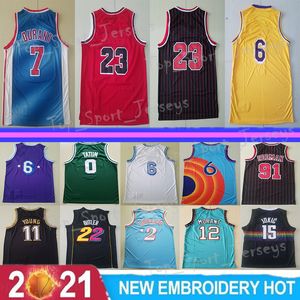 Maillot de basket cousu LaMelo 2 Ball Stephen Curry Jimmy Butler Jayson Tatum Trae Young Devin Booker Ja 12 maillots de basket Morant City Minted Earned Edition