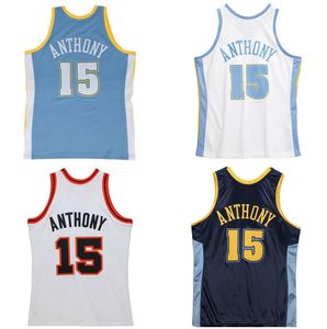 Maillots de basket-ball cousus Carmelo 15 Anthony 2003-04 maille Hardwoods maillot rétro classique hommes femmes jeunesse S-6XL