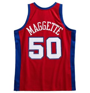 Gestikte basketbalshirts Corey Maggette 2000-01 mesh Hardhout klassieke retro jersey Heren Dames Jeugd S-6XL