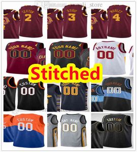 Maillots de basket-ball cousus Evan 4 Mobley Collin 2 Sexton Ricky 3 Rubio Kevin 0 Love Isaac 35 Okoro Cedi 16 Osman Darius 10 Garland Lauri Ma