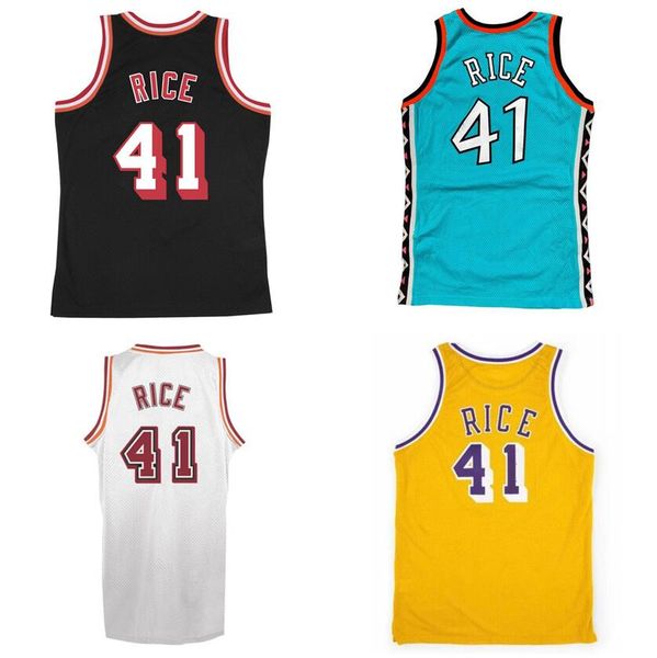 Maillots de basket-ball cousus Glen Rice 1994-95 99-00 maille Hardwoods maillot rétro classique hommes femmes jeunesse S-6XL