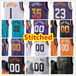 Jerseys de basket-ball masculin cousus Grayson 8 Allen Jusuf 20 Nurkic Bradley 3 Beal Kevin 35 Durant Devin 1 Booker Bol 11 Bol Eric 23 Gordon Steve 13 Nash Charles 34 Barkley