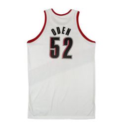 Gestikte basketbalshirts Greg Oden 2008-09 mesh Hardwoods klassieke retro jersey Heren Dames Jeugd S-6XL