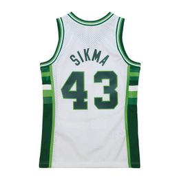 Gestikte basketbalshirts Jack Sikma 1988-89 mesh hardhout klassieke retro jersey heren dames jeugd S-6XL