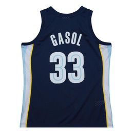 Gestikte basketbalshirts Marc Gasol 2008-09 mesh hardhout klassieke retro jersey heren dames jeugd S-6XL