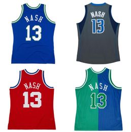 Maillots de basket-ball cousus Steve Nash Noël 1998-99 maille Hardwoods maillot rétro classique hommes femmes jeunesse S-6XL