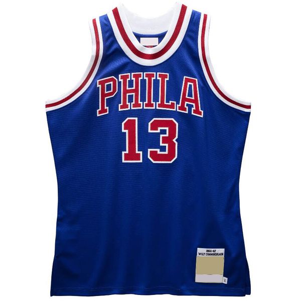 Maillots de basket-ball cousus Wilt Chamberlain 1966-67, maillot rétro classique en maille Hardwoods, S-6XL