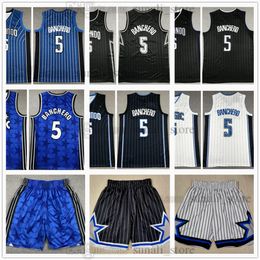 Baloncesto cosido Paolo Banchero Jerseys 5 Banchero Sports Pants Men Youth 100% Bordado