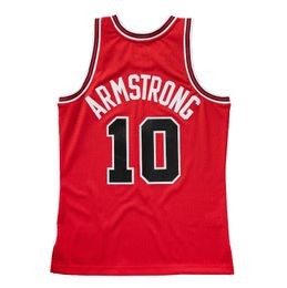 Maillots de basket-ball cousus # 10 BJ Armstrong 1990-91 maille Hardwoods maillot rétro classique hommes femmes jeunesse S-6XL