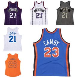 Camisetas de baloncesto cosidas Marcus Camby # 21 # 23 1997-98 98-99 Malla Hardwoods camiseta retro clásica Hombres Mujeres Jóvenes S-6XL