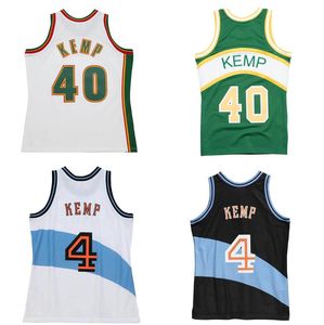 Camisetas de baloncesto cosidas Shawn Kemp # 4 # 40 1995-96 97-98 Malla Hardwoods camiseta retro clásica Hombres Mujeres Jóvenes S-6XL