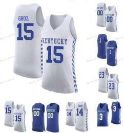 Cousu personnalisé 3 Hamidou Diallo 3 Tyrese Maxey 32 Wenyen Gabriel 33 Ben 4 Nick Richards Kentucky Wildcats Hommes Femmes Jeunesse Jersey4870928