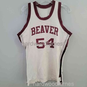 Gestikte Custom 70s 80s Beaver # 54 Basketbal Jersey Genaaid Mannen Dames Jeugd Basketbal Jerseys XS-6XL