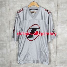 Cousue coutume Allen Iverson # 3 i3 Jersey de football vintage homme gris femme Jersey XS-6XL