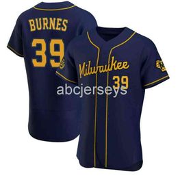 Cousu personnalisé Corbin Burnes # 39 Baseball Jersey XS-6XL