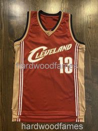 Cousu personnalisé RARE Vintage DELONTE WEST #13 Jersey hommes femmes jeunes maillots de basket-ball XS-6XL