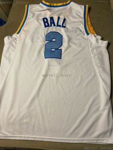 Gestikte Custom Ucla Bruins Ball Basketbal Jersey Mannen Dames Jeugd XS-5XL