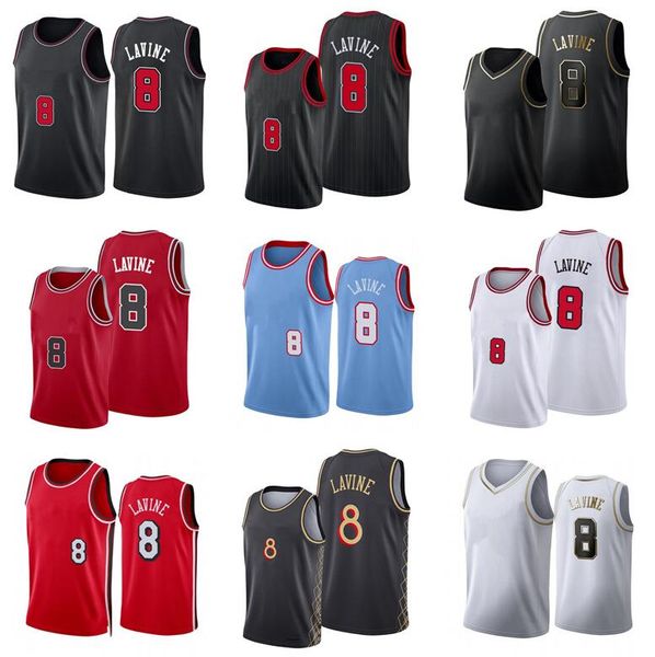 Camiseta de baloncesto Zach LaVine 2022-23, nueva temporada, camisetas de ciudad para hombres y jóvenes, en stock