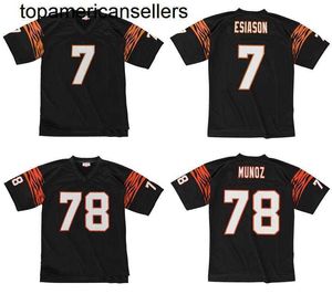 Cousier le maillot de football 7 Boomer Esiason 78 Anthony Munoz 1989 Retro Rugby Jerseys Men Women Youth S-6XL