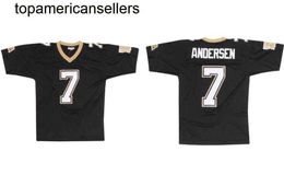 Maillot de football cousu 7 Morten Andersen 1982 Retro Rugby Jerseys Men Women Youth S-6XL