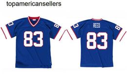 Jersey de fútbol Stitched 83 Andre Reed 1990 Jerseys de rugby retro Hombres Mujeres Juvenil S-6xl