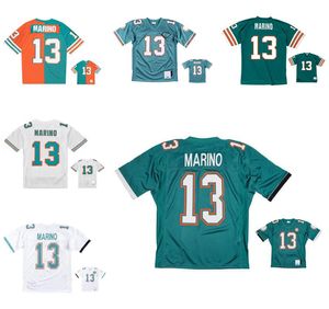 Gestikte voetbalshirts 13 Dan Marino 1984 1990 1994 Mesh Legacy Retro Classics Jersey Men Women Youth S-6XL