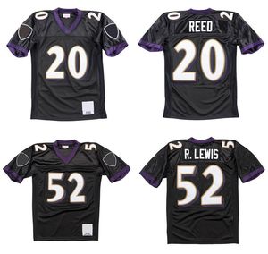 Jerseys de football cousus 20 Ed Reed 2004 Mesh Legacy Retired Retro Classics Jersey Men Women Youth S-6xlpurple Blanc