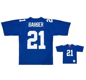 Jerseys de fútbol cosido 21 Tiki Barber 2005 Mesh Legacy Retro Retro Jersey Men Women Youth S-6xl