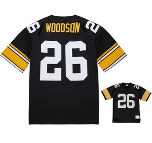 Maillots de football cousus 26 Rod Woodson 1993 1998 Mesh Legacy Retired Retro Classics Jersey Men Women Youth Youth S-6XL
