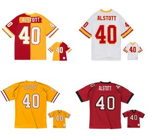 Jerseys de football cousus 40 Mike Alstott 1996 2002 Mesh Legacy Retired Retro Classics Jersey Men Women Yourth S-6XL