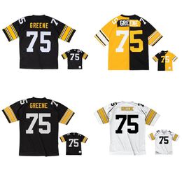 Jerseys de football cousus 75 Joe Greene 1975 Mesh Legacy Retired Retro Classics Jersey Men Women Youth Youth S-6XL