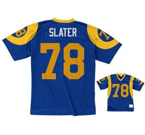 Jerseys de football cousus 78 Jackie Slater 1979 Mesh Legacy Retired Retro Classics Jersey Men Women Youth Youth S-6XL