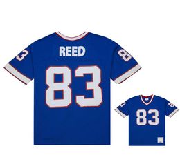 Jerseys de football cousus 83 André Reed 1990 Mesh Legacy Retired Retro Classics Jersey Men Women Youth Youth S-6xl Blue