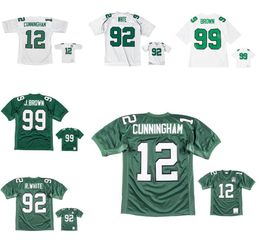 Jerseys de fútbol cosidas Randall Cunningham Reggie White Jerome Brown Brian Westbrook Michael Vick Mesh Legacy Retired Retro Classics Men Mujeres S-6XL