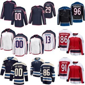 Hockey cosido 38 Boone Jenner Jersey 96 Jack Roslovic 91 Kent Johnson 86 Kirill Marchenko 11 Adam Fantilli 13 Johnny Gaudreau 29 Patrik Laine Equipo Hombre Mujer Juventud