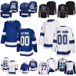 Stitched Hockey 38 Brandon Hagel Jersey 98 Mikhail Sergachev 77 Victor Hedman 20 Nicholas Paul 86 Nikita Kucherov 21 Brayden Point 91 Steven Stamkos Man Vrouw Jeugd