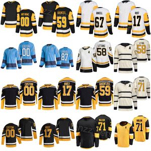 Stitched Hockey 67 Rickard Rakell Jersey 17 Bryan Rust 58 Kris Letang 77 Jeff Carter 87 Sidney Crosby 71 Evgeni Malkin 59 Jake Guentzel Stadium Series Man Vrouw Jeugd