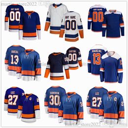 Gestikte hockeytruien 13 Mathew Barzal 27 Anders Lee 30 llya Sorokin 44 Jean-Gabriel Pageau 17 Matt Martin 15 Cal Clutterbuck 24 Scott Mayfield 21 Kyle Palmieri