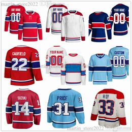 Maillots de hockey cousus 20 Juraj Slafkovsky 52 Justin Barron 21 Kaiden Guhle 54 Harris 26 Johnathan Kovacevic 27 Gustav Lindstrom 72 Arber Xhekaj 35 Sam Montembeault