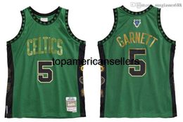 Cosido Kevin Garnett Jersey S-6XL Mitchell Ness HOF Hall Of Fame 1995-2016 Mesh Hardwoods Classics camisetas de baloncesto retro Hombres Mujeres Jóvenes