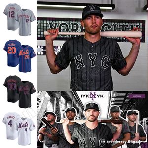 Mets Francisco Alvarez 2024 City Connect Jersey Pete Alonso Martinez Thompson Francisco Lindor Brandon Nimmo Edwin Diaz Jeff McNeil Brett Baty Starling Marte