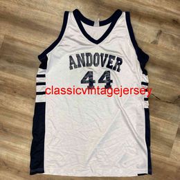 Hombres cosidos Mujeres Jóvenes PHILLIPS ACADEMY ANDOVER VINTAGE PRINCIPIOS DE LOS AÑOS 2000 CAMPEÓN DE BALONCESTO JERSEY Bordado Personalizado Cualquier nombre Número XS-5XL 6XL