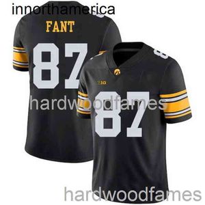 Gestikte heren dames jeugd noah fant 87 Iowa Hawkeyes NCAA voetbaljersey Black XS-5XL 6xl