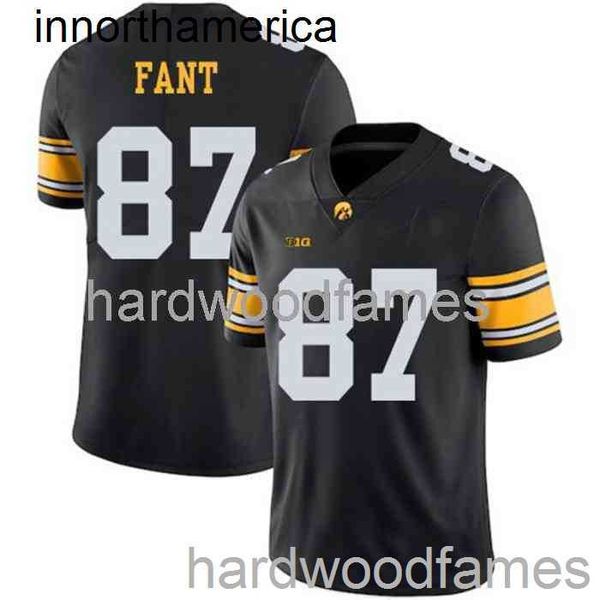 Cousu Hommes Femmes Jeunesse Noah Fant 87 Iowa Hawkeyes NCAA Football Jersey Noir XS-5XL 6XL