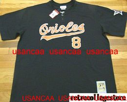 Cousu MITCHELL NESS 1993 CAL RIPKEN JR. JERSEY Maillots de retour Hommes Femmes Jeunes Baseball XS-5XL 6XL