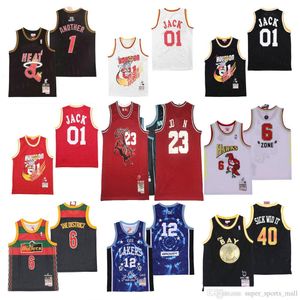 Gestikte NCAA Basketbal Jerseys College Remix Jersey 1 Nog een 01 Jack 6 Zone 6 The District 12 Groovy 40 Sick Wid It 88 Don 94 Dunceon 95 Doutit 97 Harlem