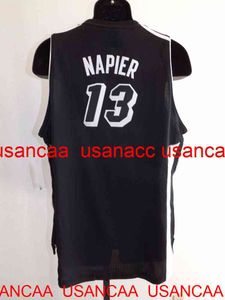 Nieuwe Shabazz Napier #13 Swingman Jersey Custom Men Women Youth Basketball Jersey XS-5XL 6XL gestikt