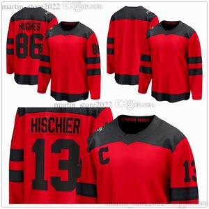 Maillots de hockey cousus Orange 2024 Stadium Series 86 Jack Hughes 13 Nico Hischier 7 Dougie Hamilton 63 Jesper Bratt 43 Luke Hughes 76 P.K.Subban 56 Erik Haula 41 Vanecek