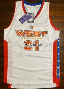 Stikte zeldzame 2005 All Star Game Kevin Garnett Basketball Jersey Mens Women Jeugd Custom Number Name Jerseys XS-6XL
